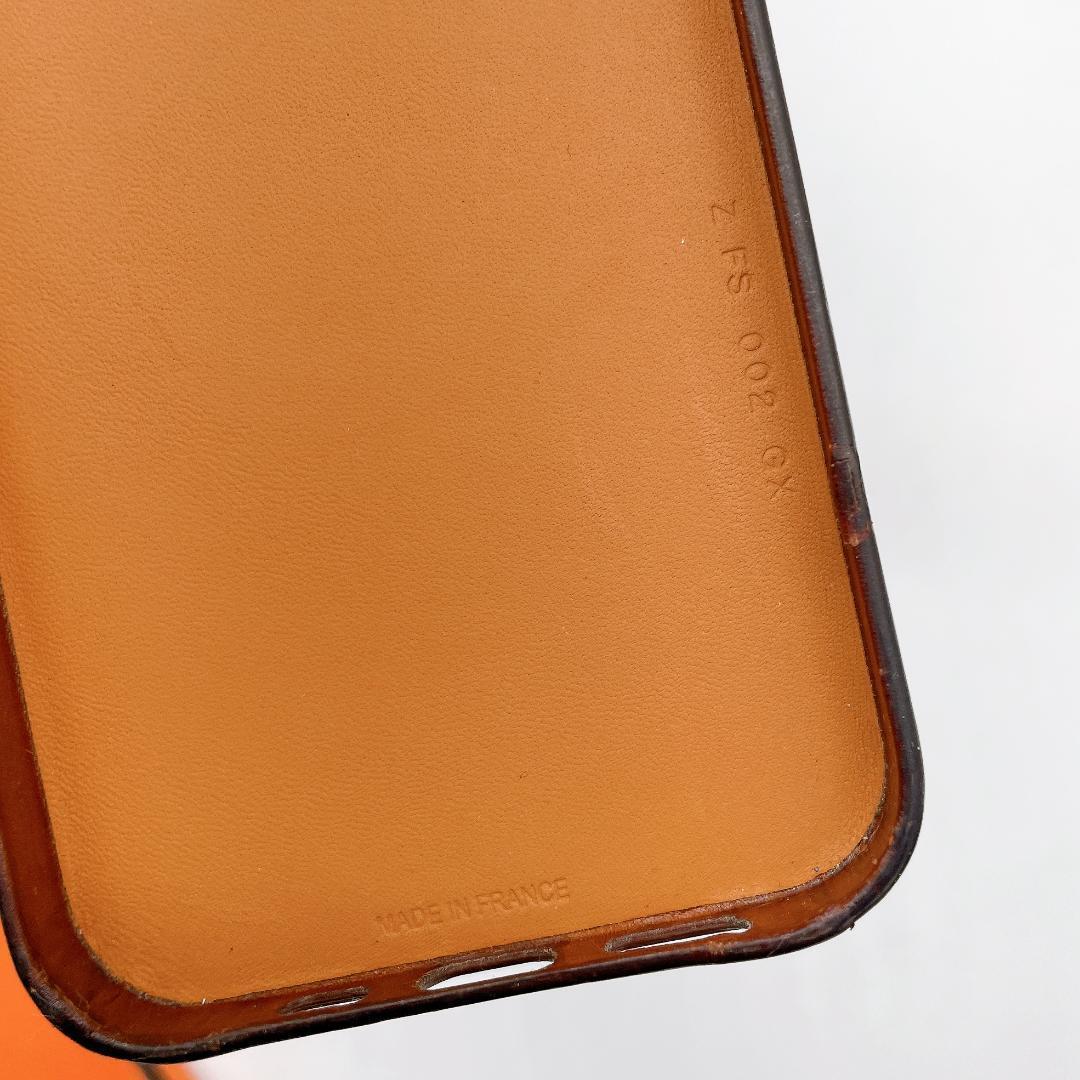 HERMES iPhone12/12 PRO 革 スマホケース m466