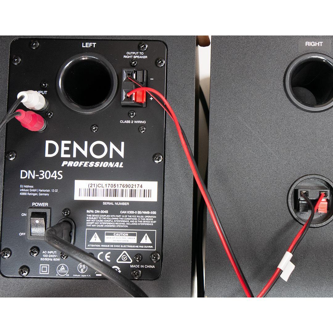 アンプ内蔵 DENON DN-304S アクティブスピーカー ブラック