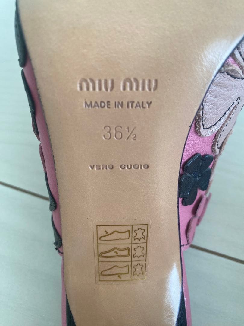 miumiu 花柄ミュール 36.5