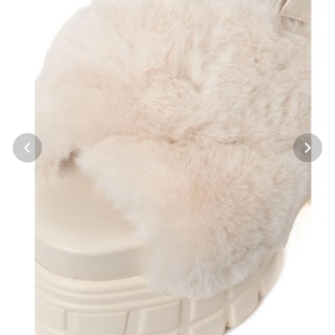 R&E クロスファーバックベルト厚底サンダル　全国完売