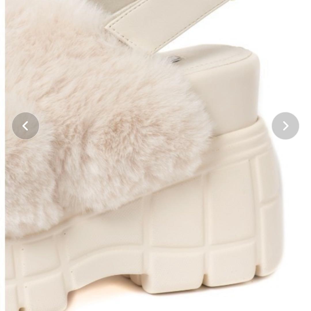 R&E クロスファーバックベルト厚底サンダル　全国完売