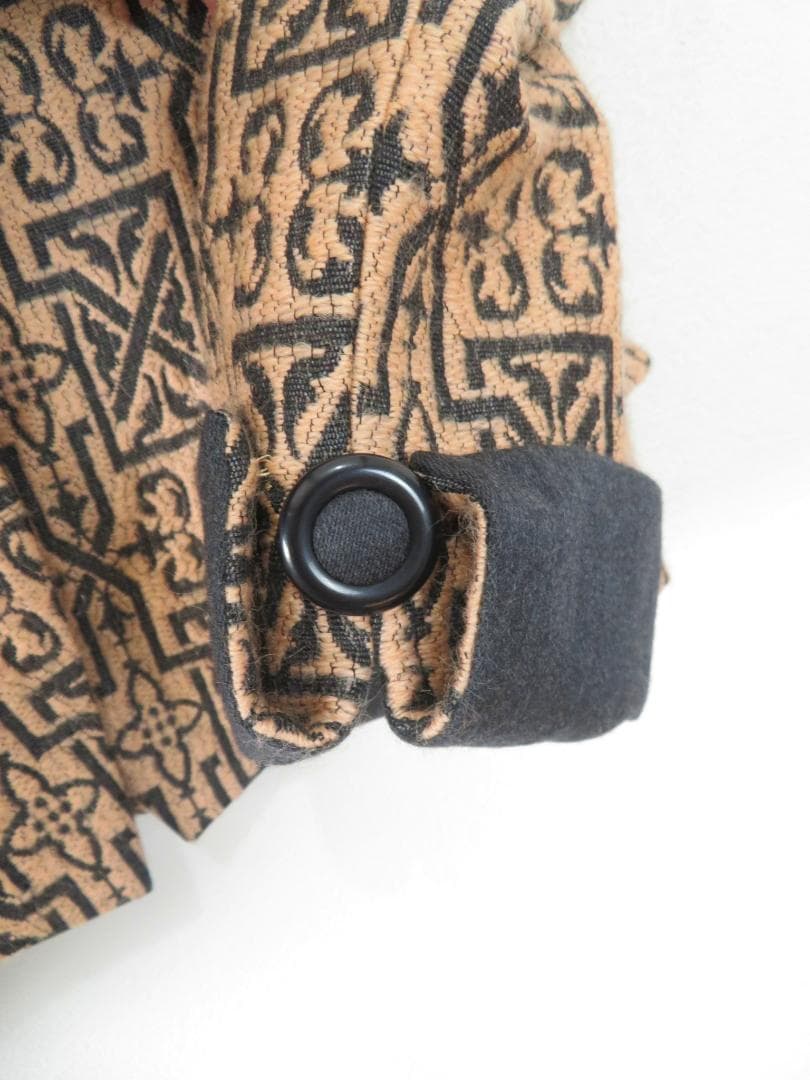 オールド クリスチャンディオール ウール シルク ジャガード織 総柄 ジャケット