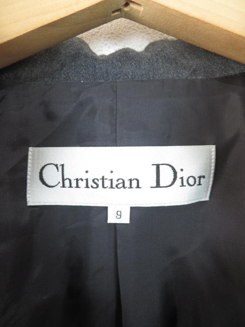 オールド クリスチャンディオール ウール シルク ジャガード織 総柄 ジャケット