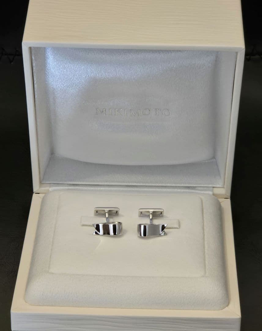 ミキモト カフス 銀製・本真珠【未使用】MIKIMOTO PF311-S