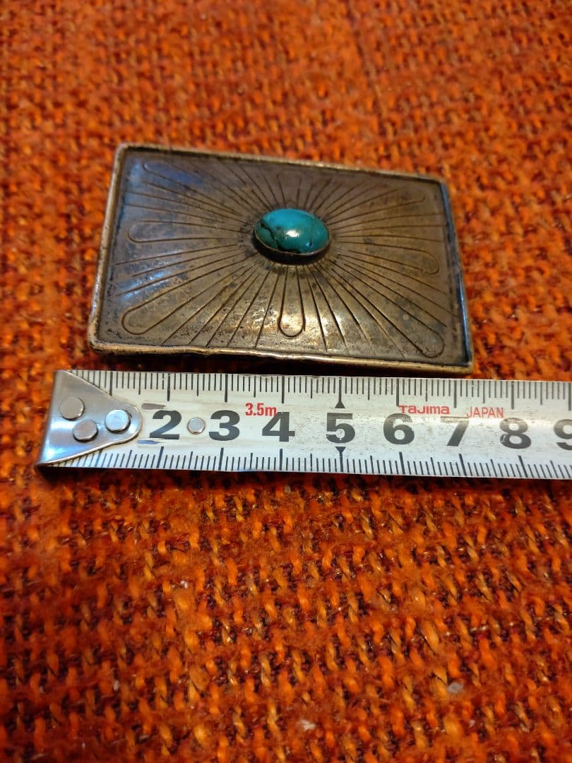 シルバーインデアンバックル、925