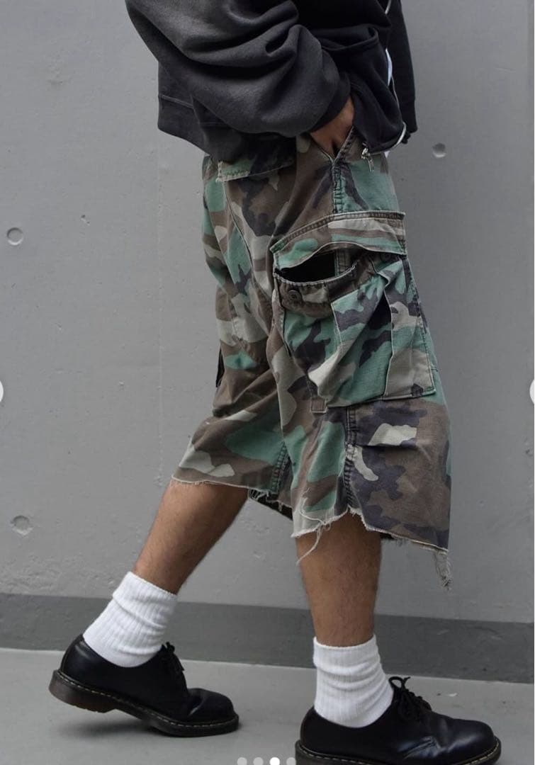 アメリカ軍 リメイク バギーカーゴショーツ ジョーツ