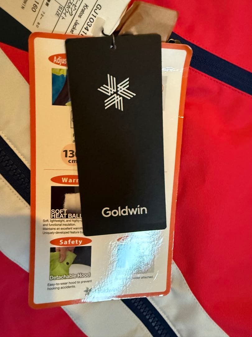 新品Goldwin スキーウェアジャケット濃ピンク160