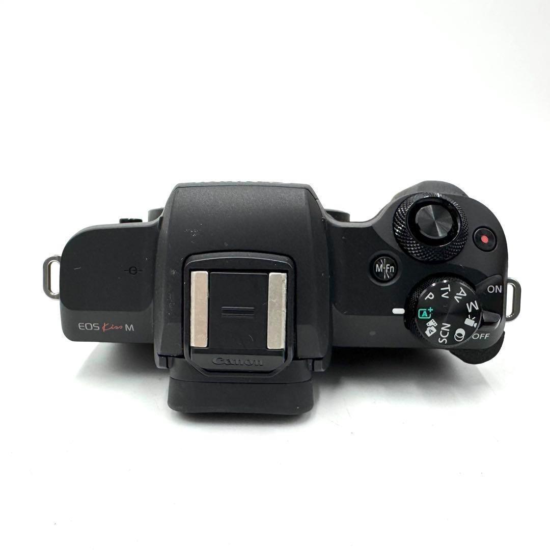 動作良好 Canon EOS Kiss M レンズキット ミラーレス ブラック