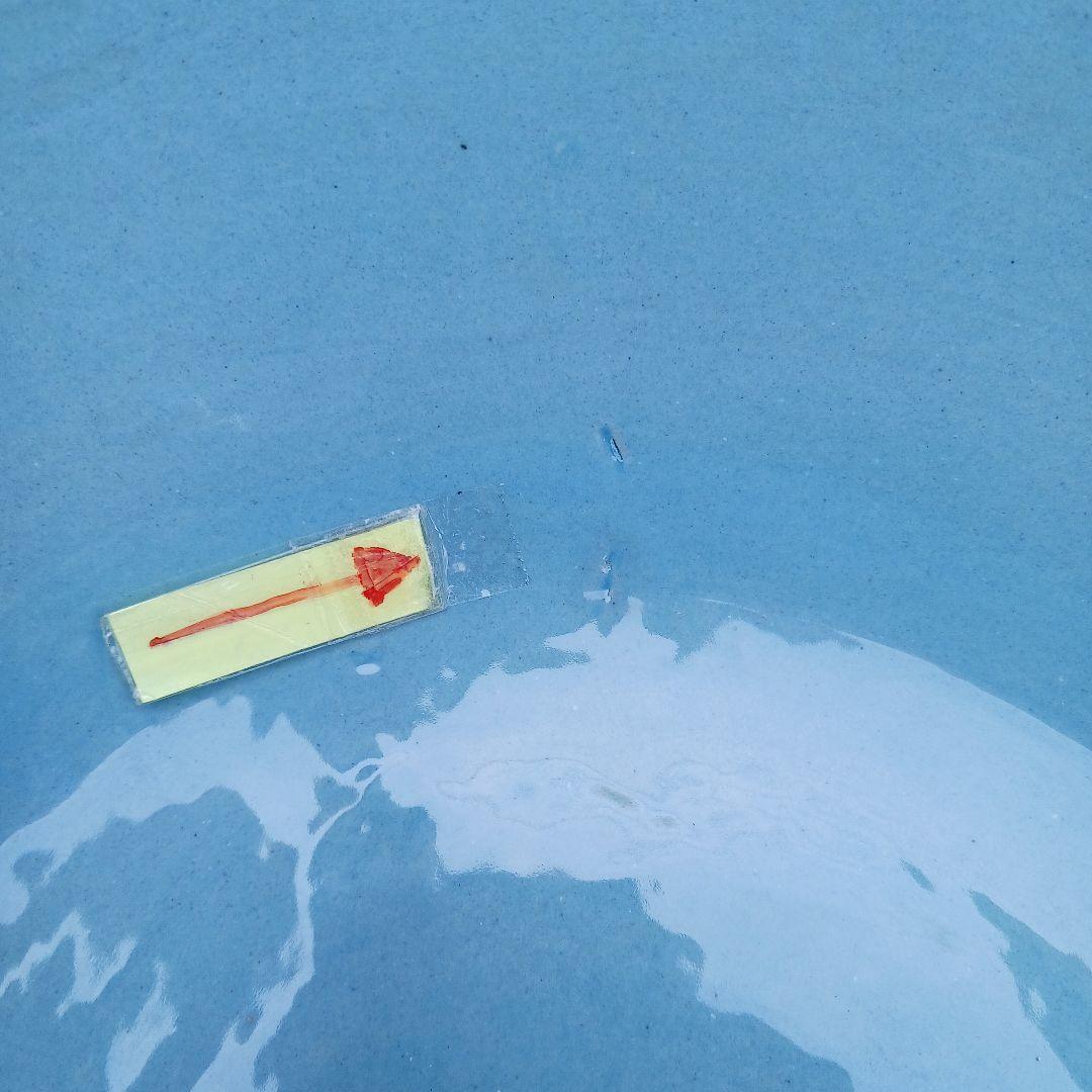 新品　∅50　陶器　睡蓮鉢　特大　メダカ鉢　難有　手書き絵　花柄　手造りLKB2