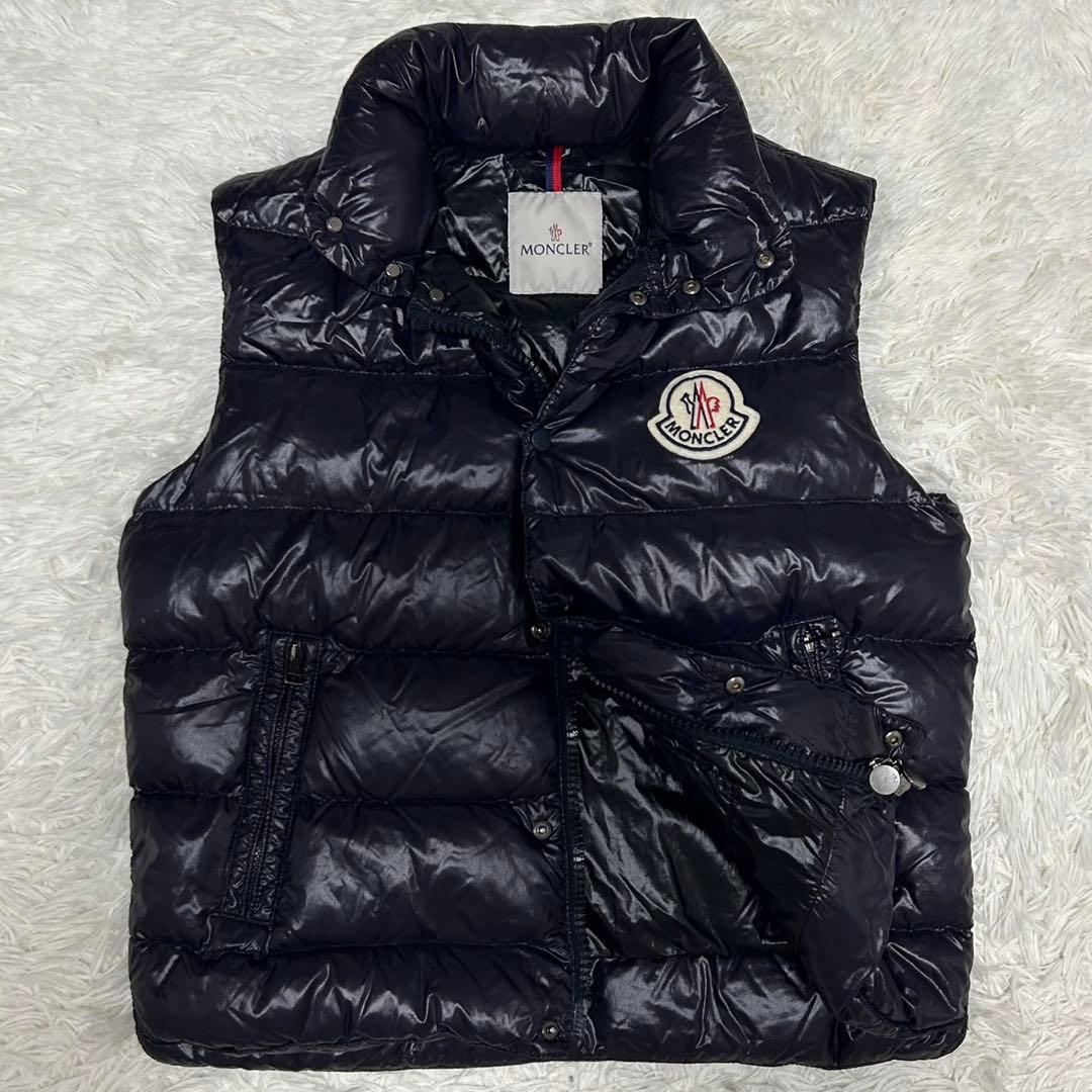 【正規美品/L】モンクレール チベット ダウンベスト ワッペン付き 肉厚 黒