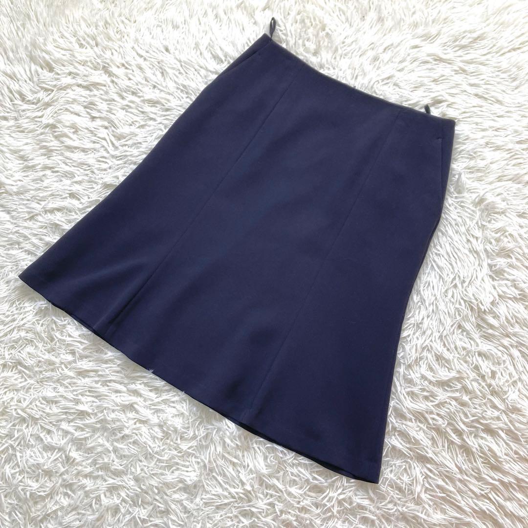 【大きいサイズ】23区　ノーカラージャケット　スエード　セットアップ　スカート