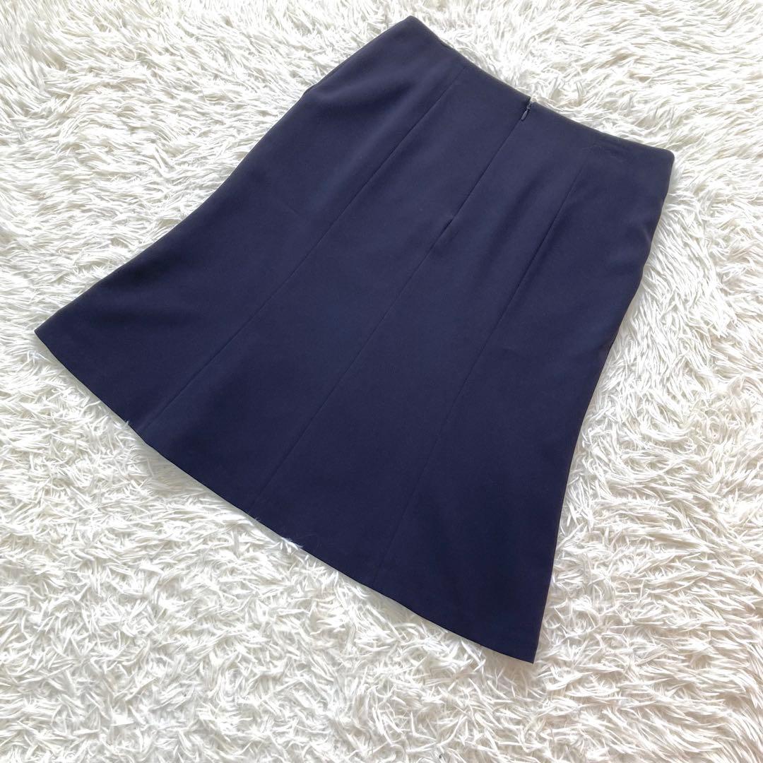 【大きいサイズ】23区　ノーカラージャケット　スエード　セットアップ　スカート