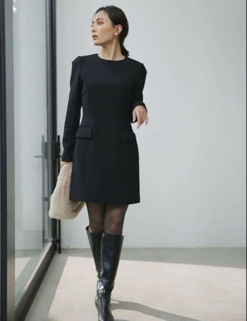 【新品】anuans パネルラインミニワンピース