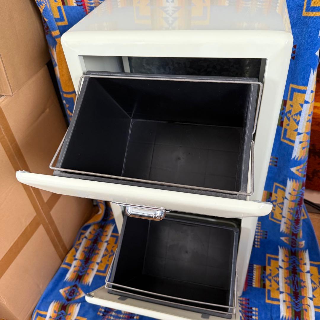 送料込み ダルトン トラッシュカン ダブルデッカー ゴミ箱 アイボリー