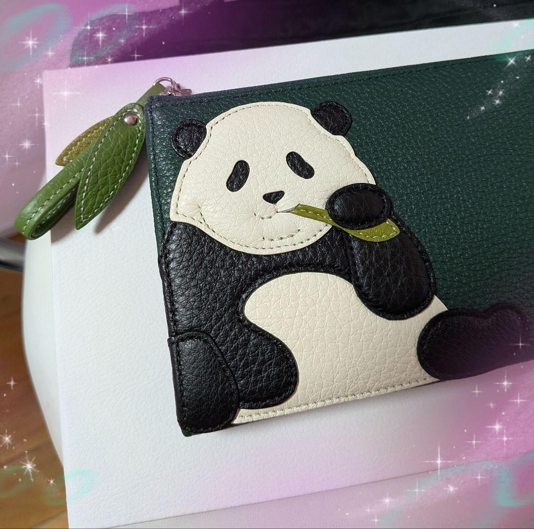 IBIZA♥シャンシャン♥パンダ 店舗特別限定品✨希少カラー✨深緑 緑 長財布