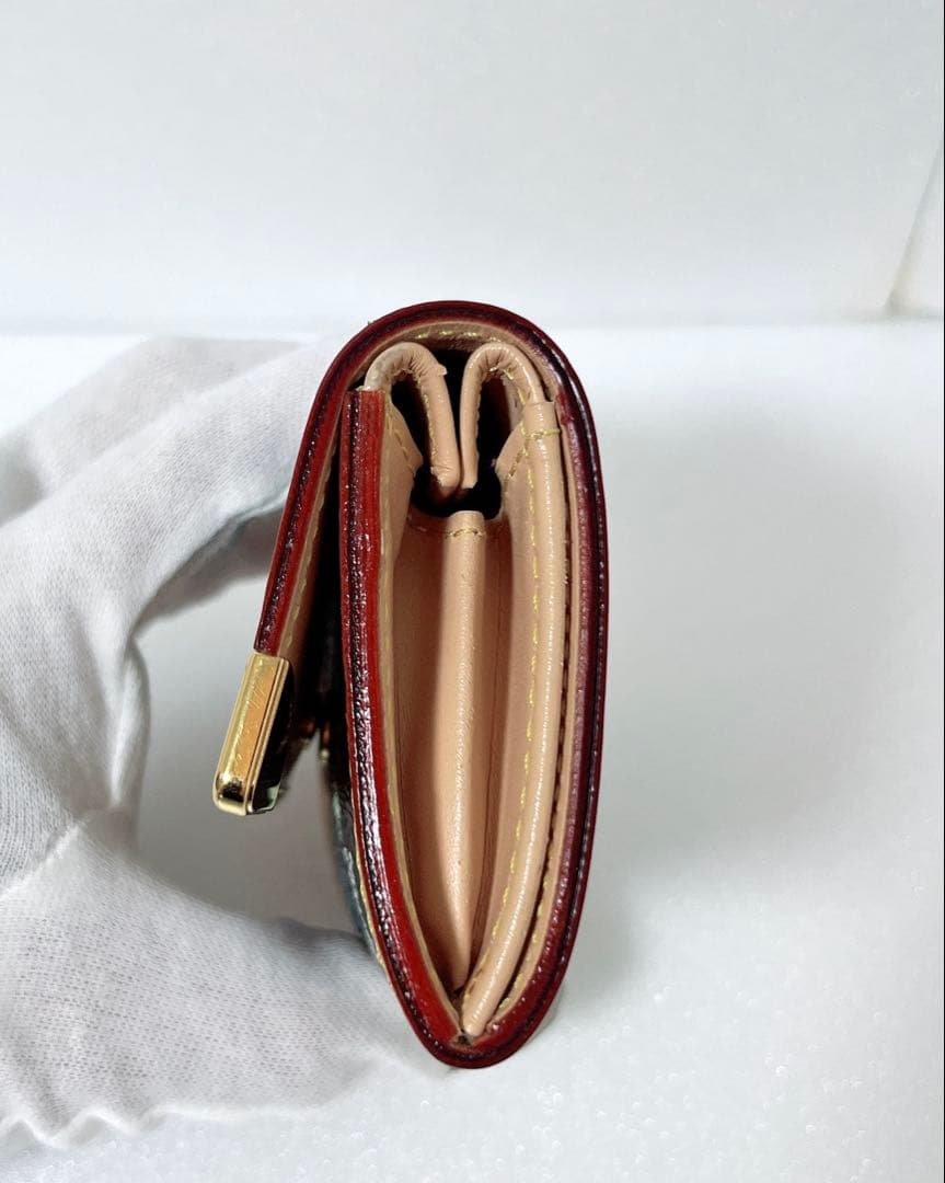 最終価格LOUIS VUITTON ポルトモネ プラ 小銭入れ財布 マルチカラー