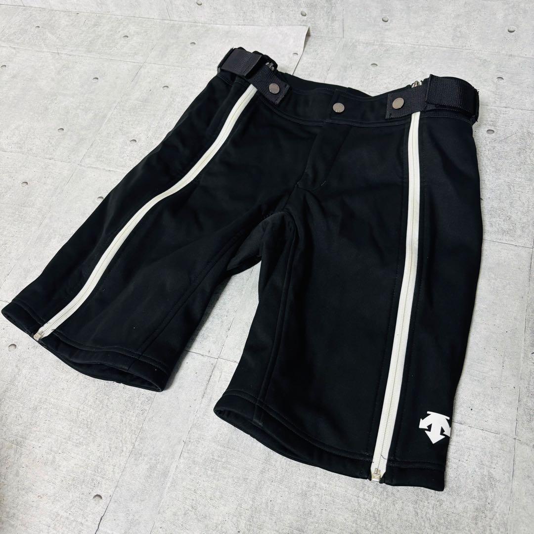 美品 デサント DESCENT スキー ハーフパンツ ショートパンツ ジッパー