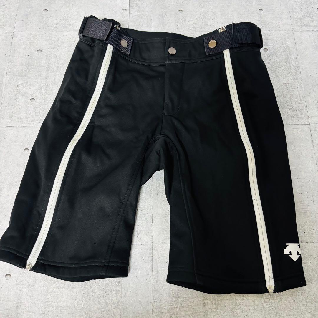 美品 デサント DESCENT スキー ハーフパンツ ショートパンツ ジッパー