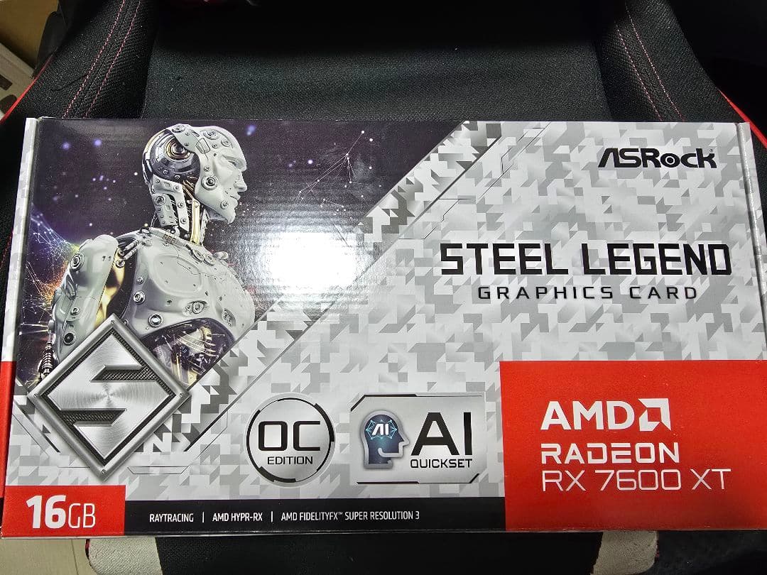 【極美品】 ASRock Radeon RX 7600 XT 16GB