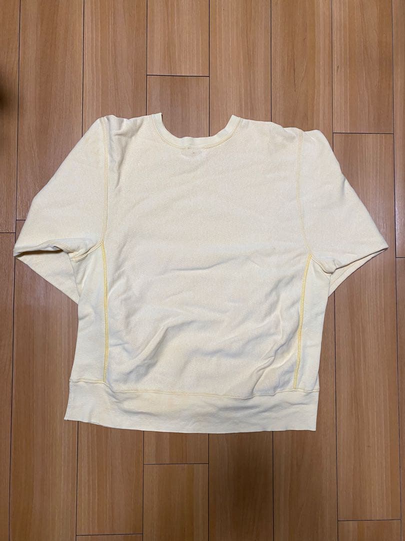 80s チャンピオン リバースウィーブ スウェット Lサイズ イエロー USA製