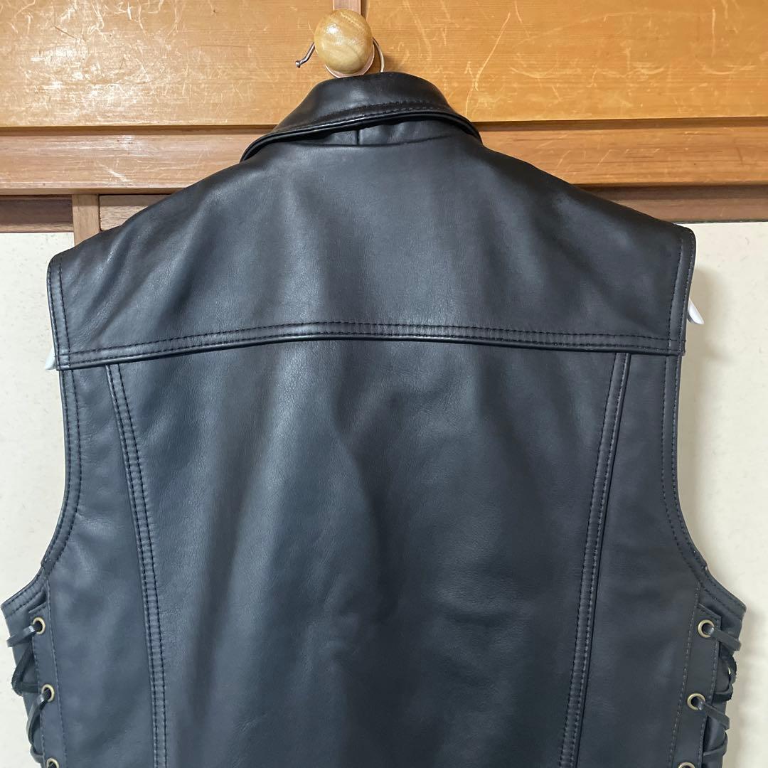【L】KADOYA カドヤ　レザーベスト　メンズ Gベスト