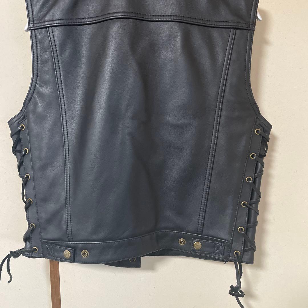【L】KADOYA カドヤ　レザーベスト　メンズ Gベスト
