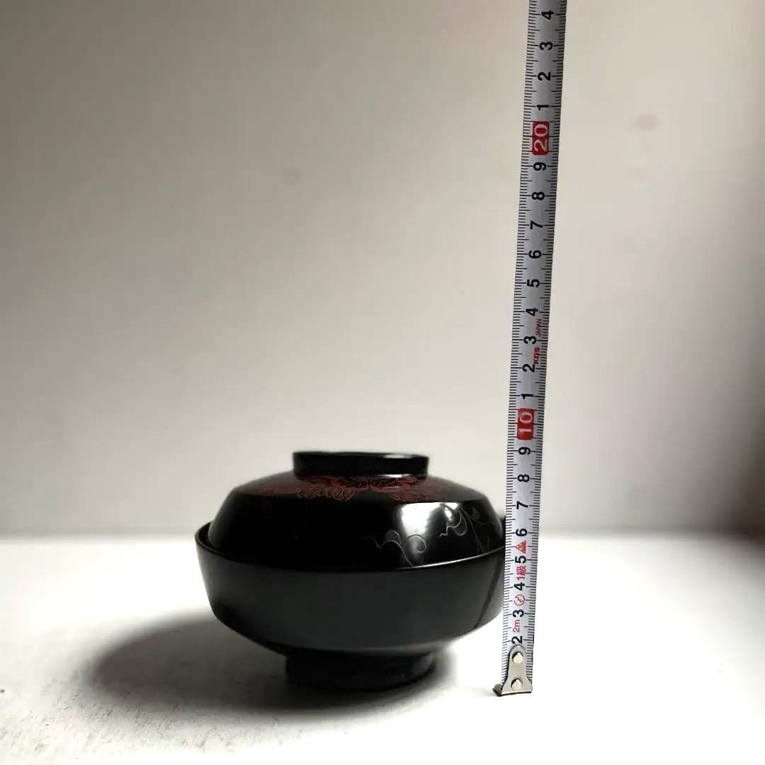 【yui＊様リクエスト】228 美術漆器 輪島塗 お椀 4点 堅牢優美布着保証