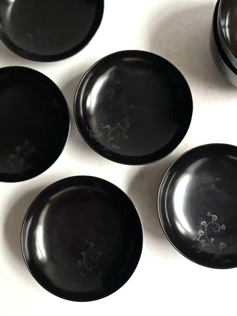 【yui＊様リクエスト】228 美術漆器 輪島塗 お椀 4点 堅牢優美布着保証