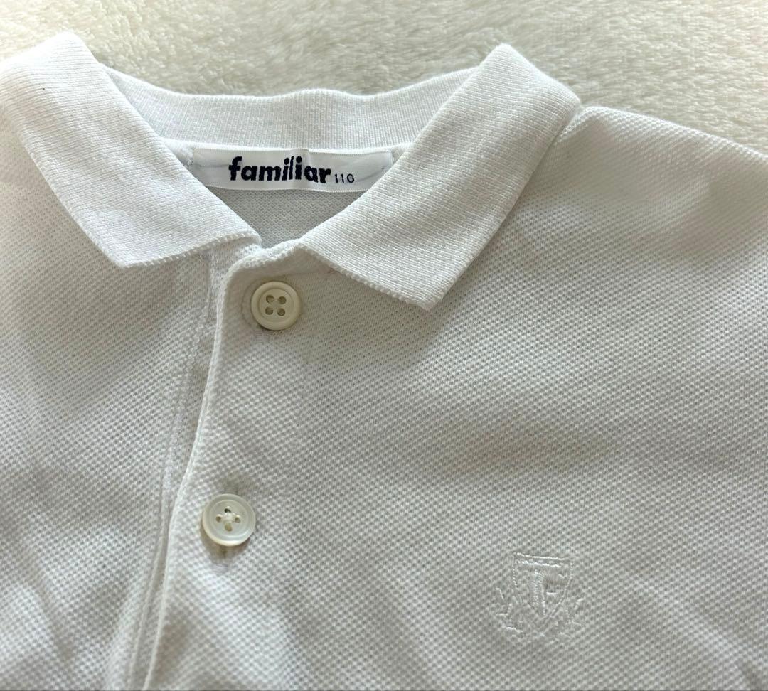 ファミリア　お受験3点セット　110 ポロシャツ　ベスト　紺