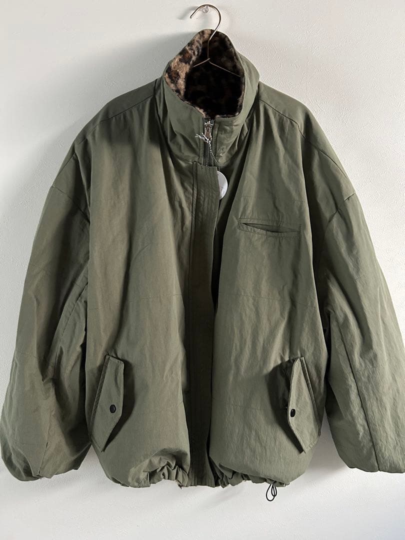 新品sudo 新作 完売 オーバーサイズジャケット ミリタリー レオパード柄