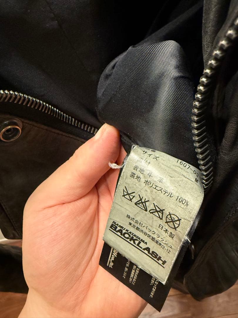 back lash レザー　モッズコート　leather mods coat