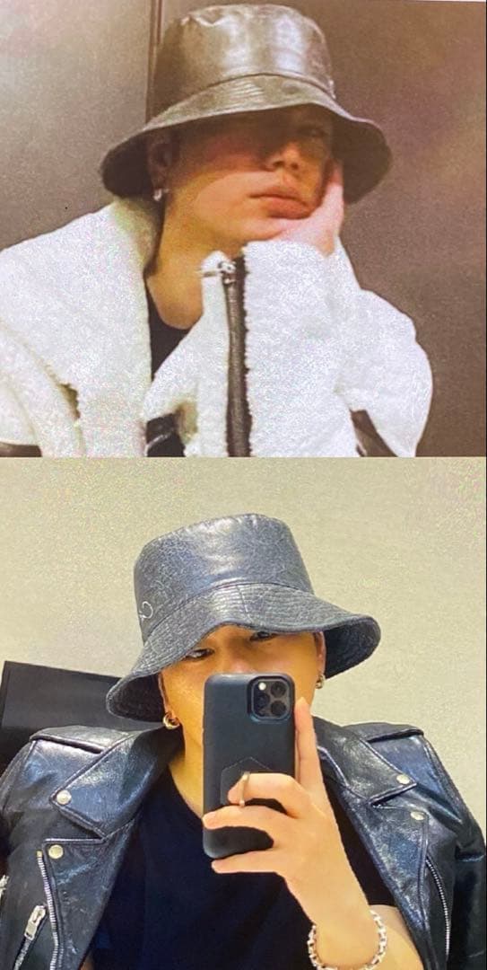 CDL合成皮革 バケットハット　 登坂広臣と同じバケハ 新品未使用