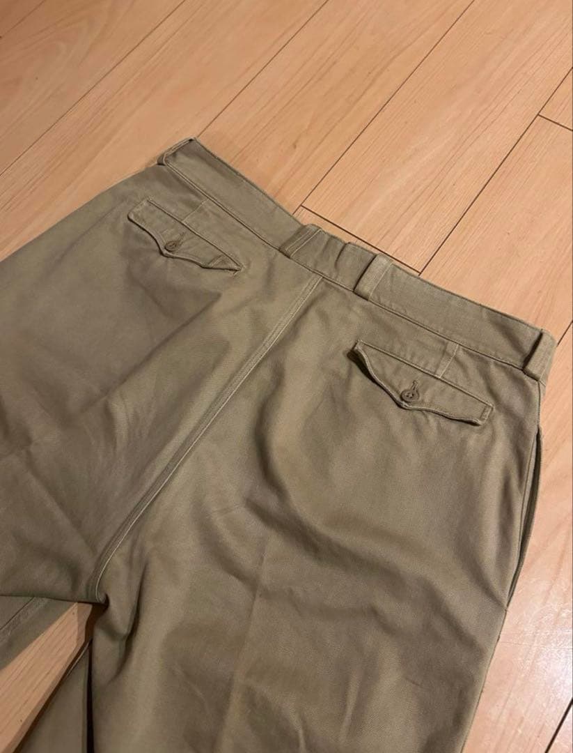 【SALE】フランス軍 名作 M52 チノパン 60s ビンテージ 後期 35