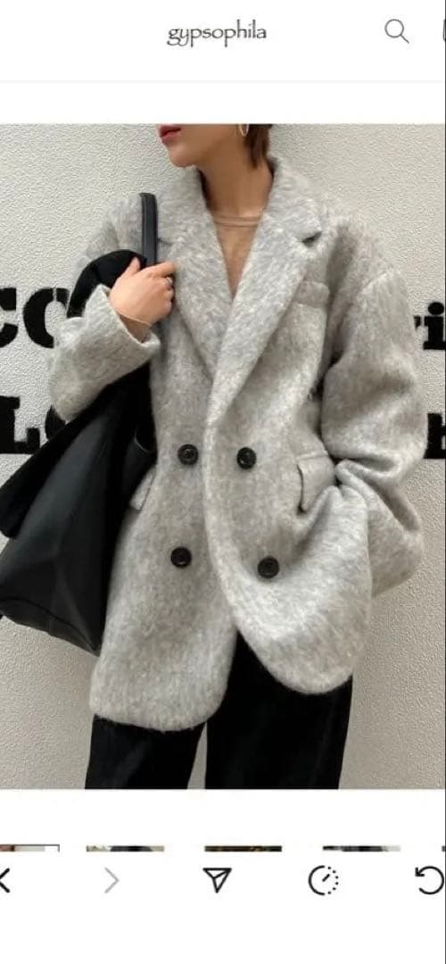 期間限定お値下げ⭐︎gypsophila シャーギーコート新品未使用タグ付き