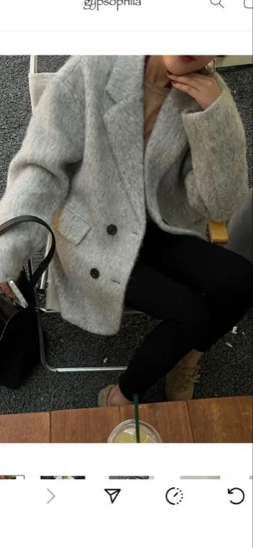 期間限定お値下げ⭐︎gypsophila シャーギーコート新品未使用タグ付き