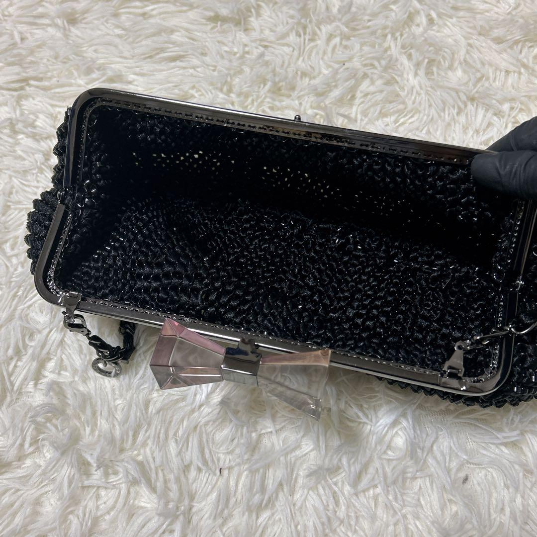 ✨️美品✨ アンテプリマ パーティーバッグ 2way リボン がま口 チェーン