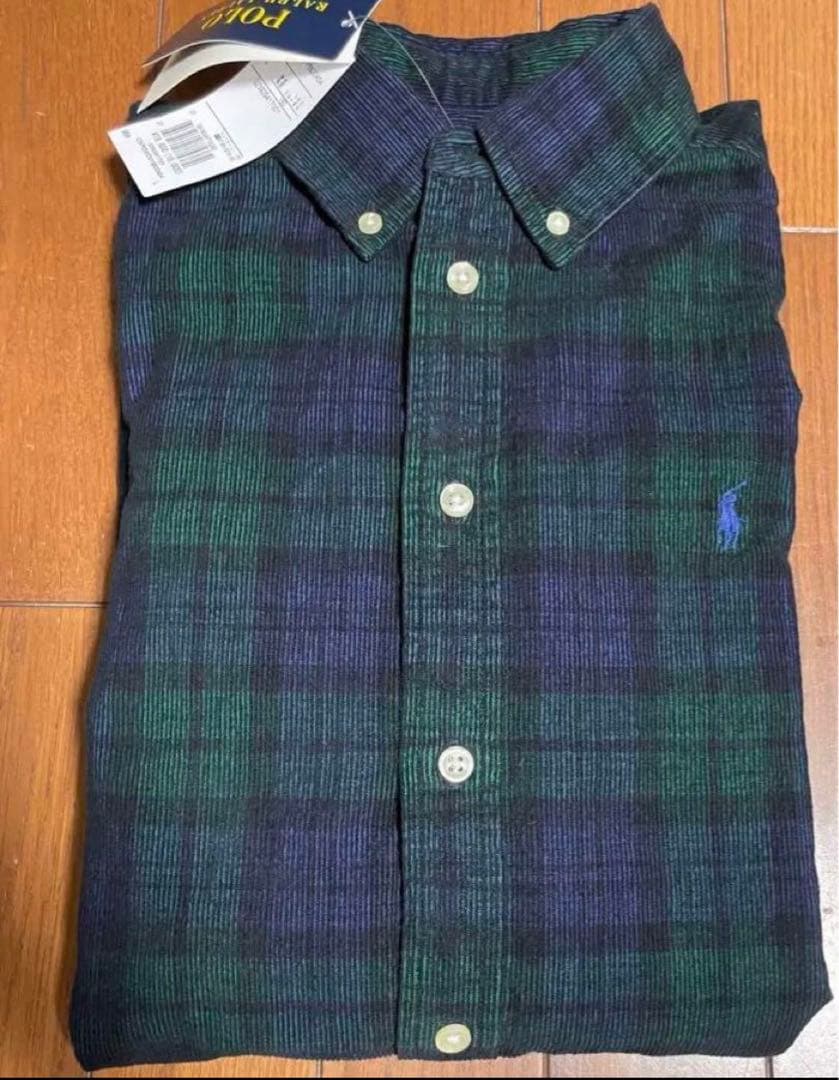 【新品未使用】ラルフローレン　コーデュロイ長袖シャツＬサイズ