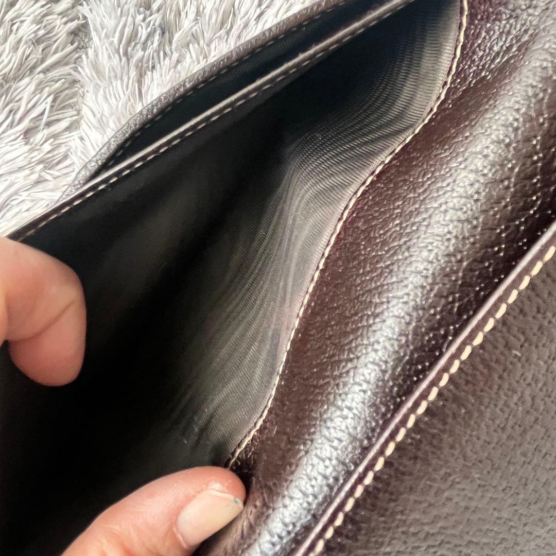 良品✨GUCCI プリンシー　GGキャンバス　ブラウン　シェリーライン　長財布