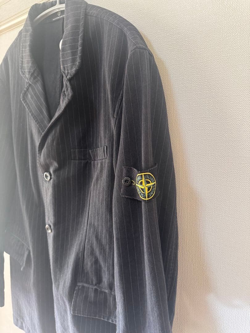 U*V様 STONE  ストライプ テーラードジャケット XL