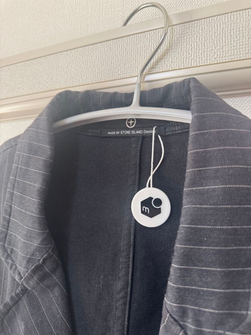 U*V様 STONE  ストライプ テーラードジャケット XL