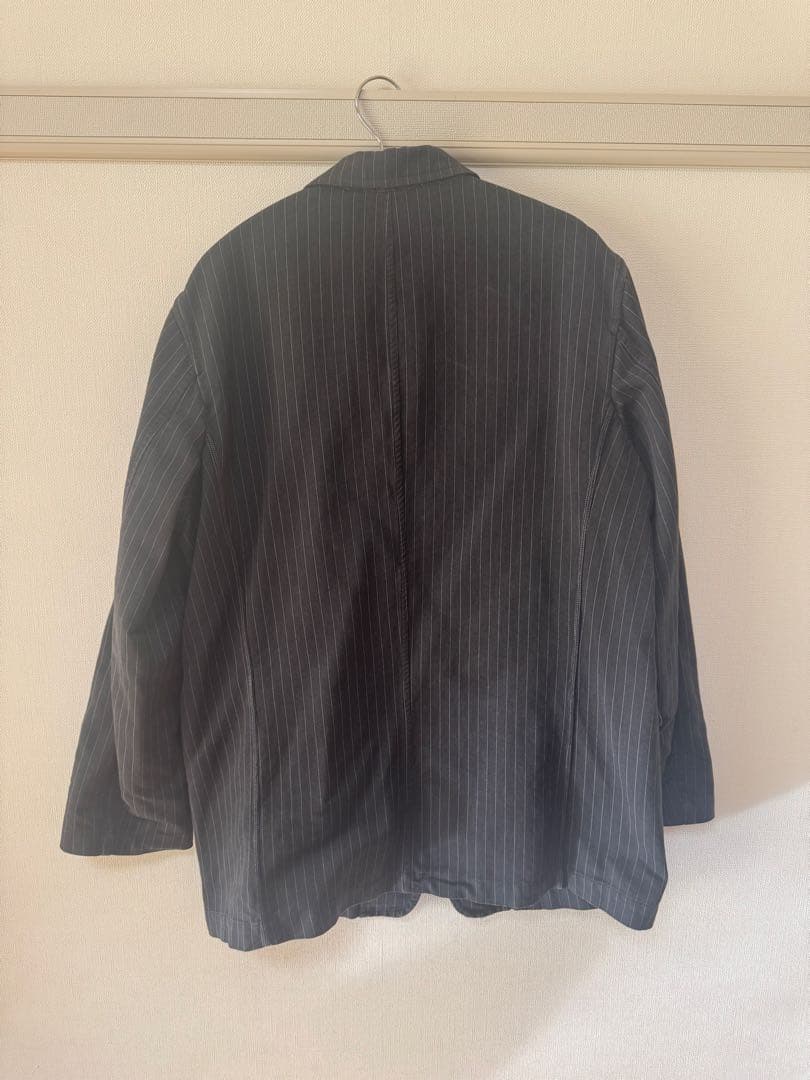 U*V様 STONE  ストライプ テーラードジャケット XL