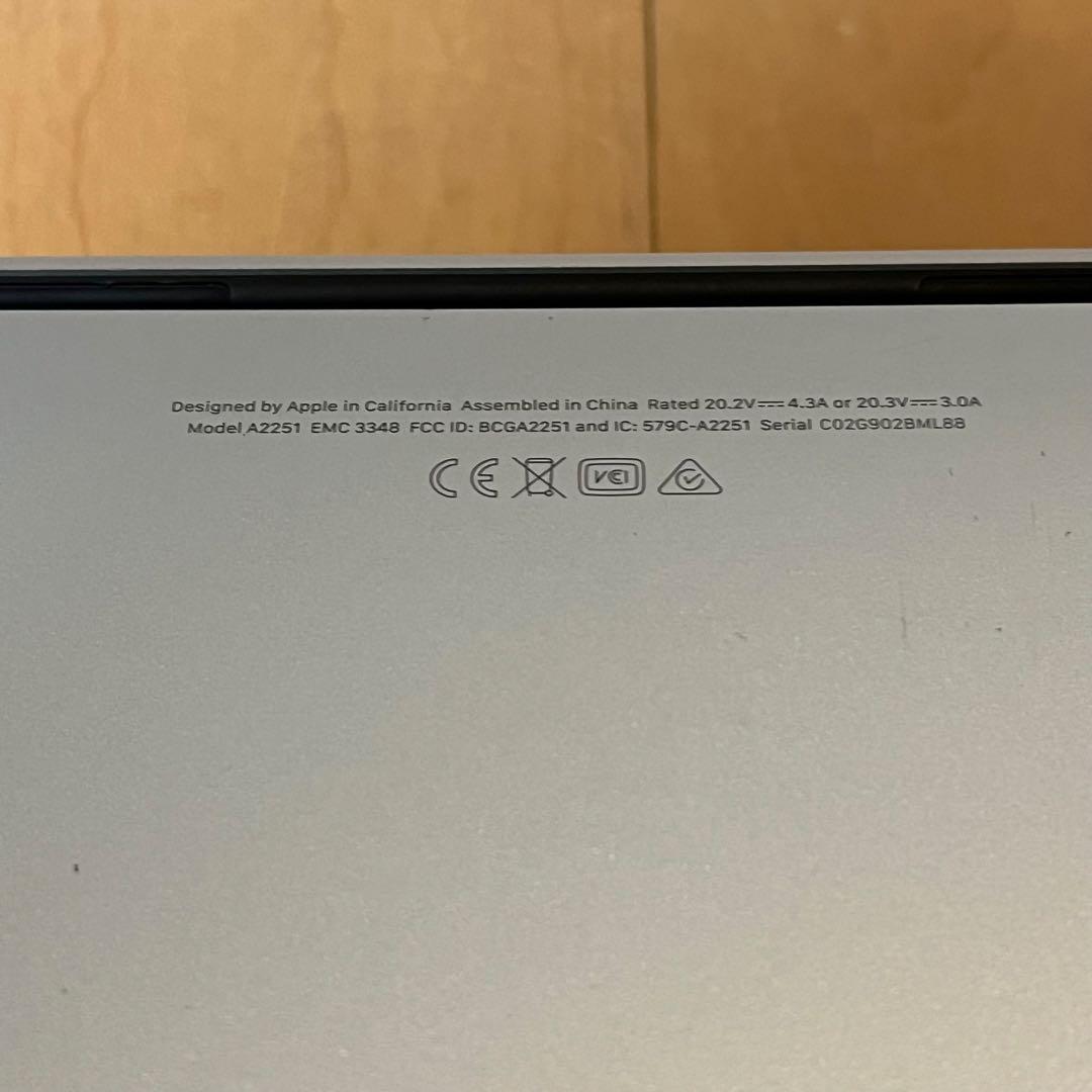 MacBook Pro 13インチ 2020 i7-32GB-1TB（316