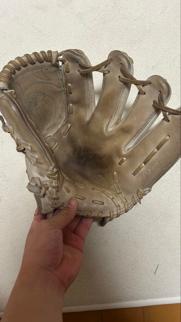 ヤ*ト様 ミズノプロ 硬式グローブ 右投げキャメル