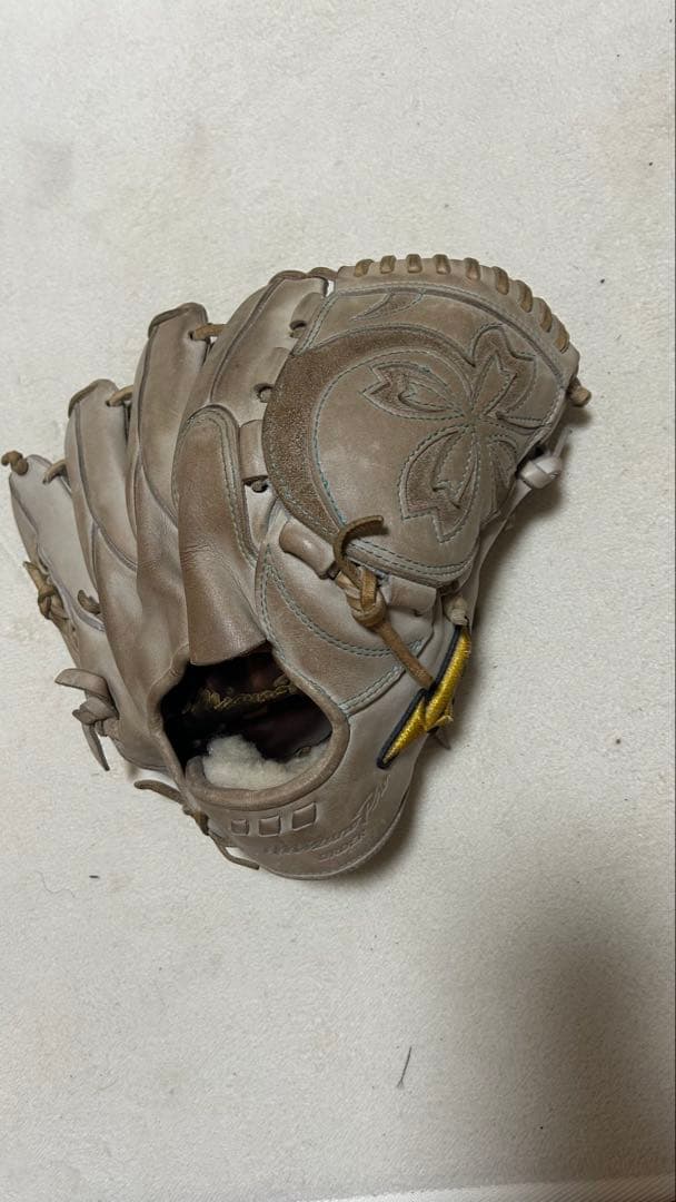 ヤ*ト様 ミズノプロ 硬式グローブ 右投げキャメル