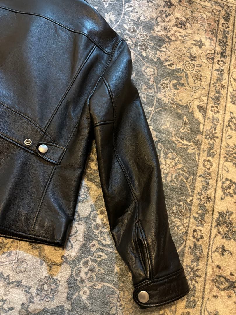 coachコーチ ラムレザージャケッ ト ブラック