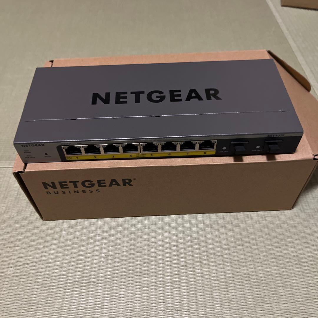 NETGEAR GS110TP 8ポート スイッチ