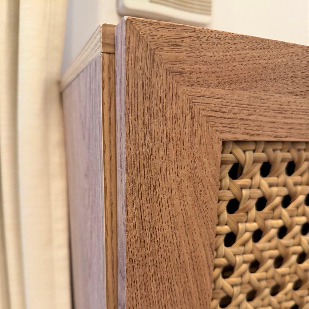 【LOWYA　ラタン調キャビネット　】