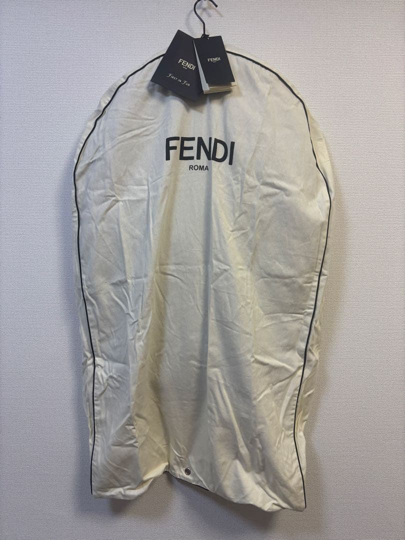 Fendi ミンクファーコート 裏地チェック柄
