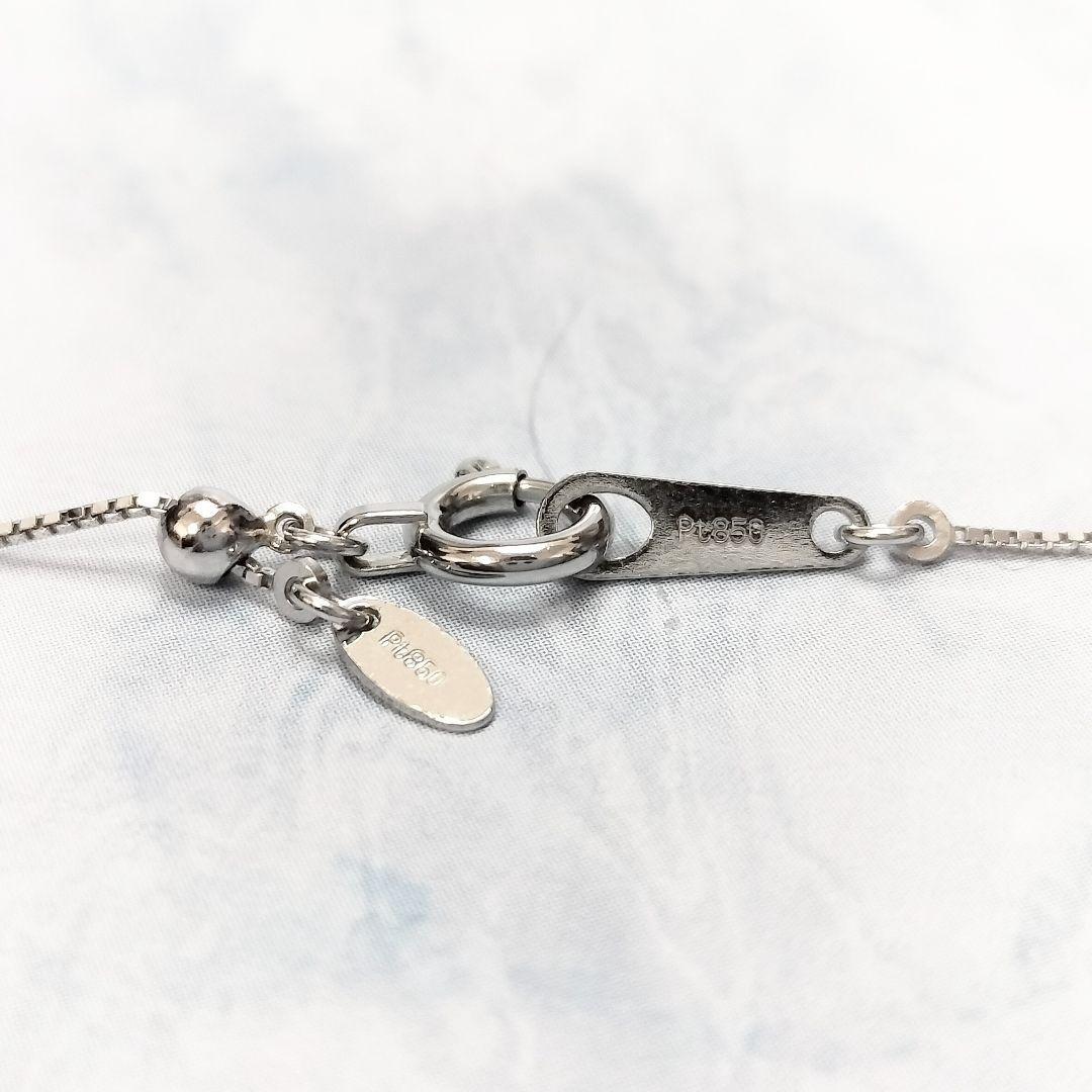 最終価格!45cm Pt850ベネチアチェーンネックレス スライドアジャスター付