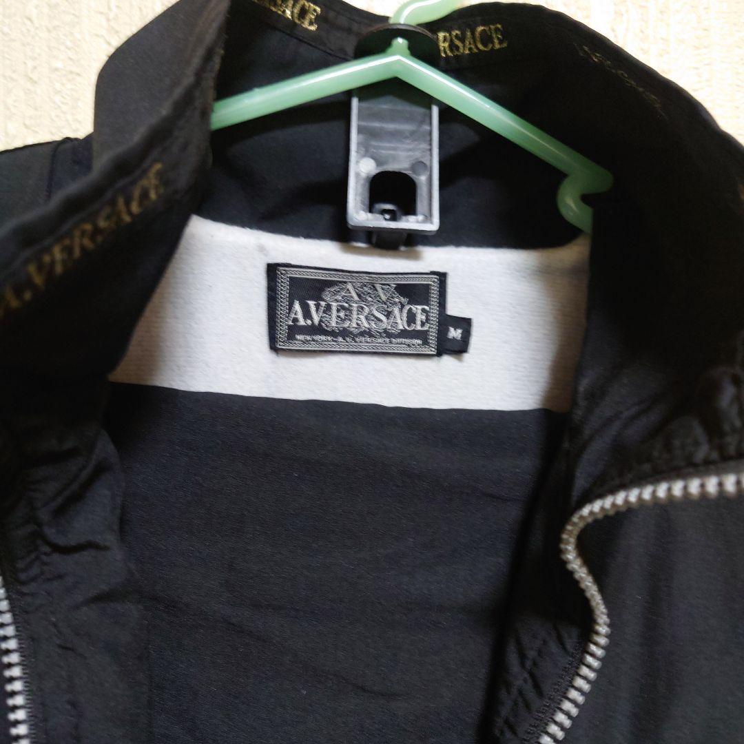 A.VERSACE ブラック ナイロンジャケット M　上下セット